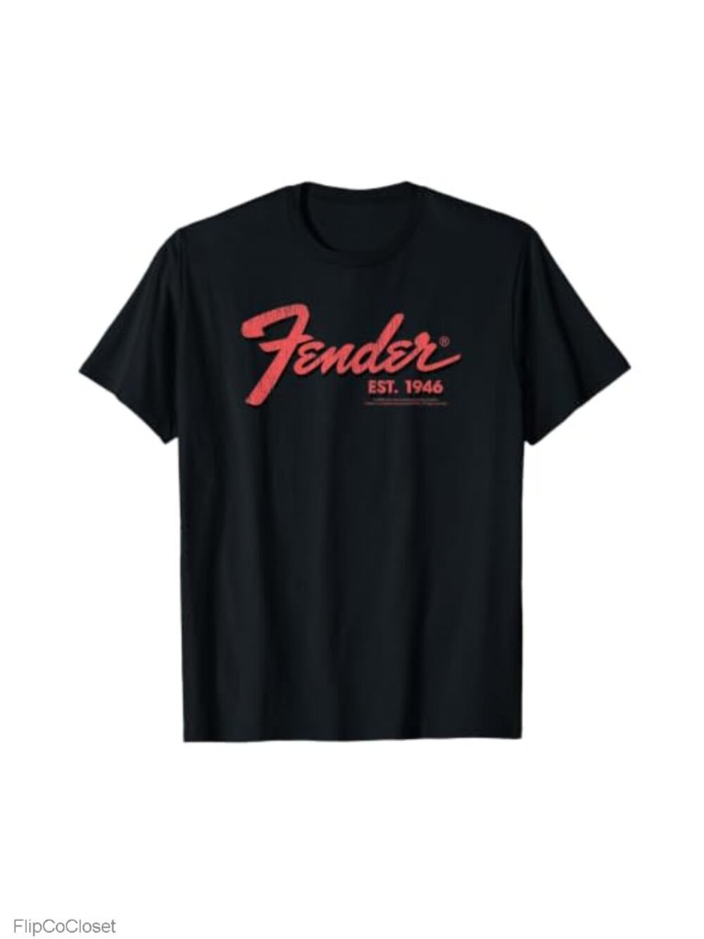 Fender Est. 1946 Guitar Graphic T-Shirt Lightweight Classic Fit Short Sleeve